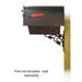 Special Lite Products || Savannah Curbside Mailbox with Newspaper tube and Floral front single mailbox mounting bracket