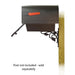 Special Lite Products || Savannah Curbside Mailbox with Newspaper tube and Floral front single mailbox mounting bracket