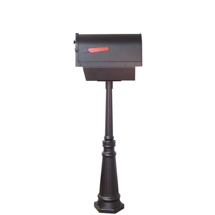 Special Lite Products || Savannah Curbside Mailbox with Paper Tube and Tacoma Mailbox Post