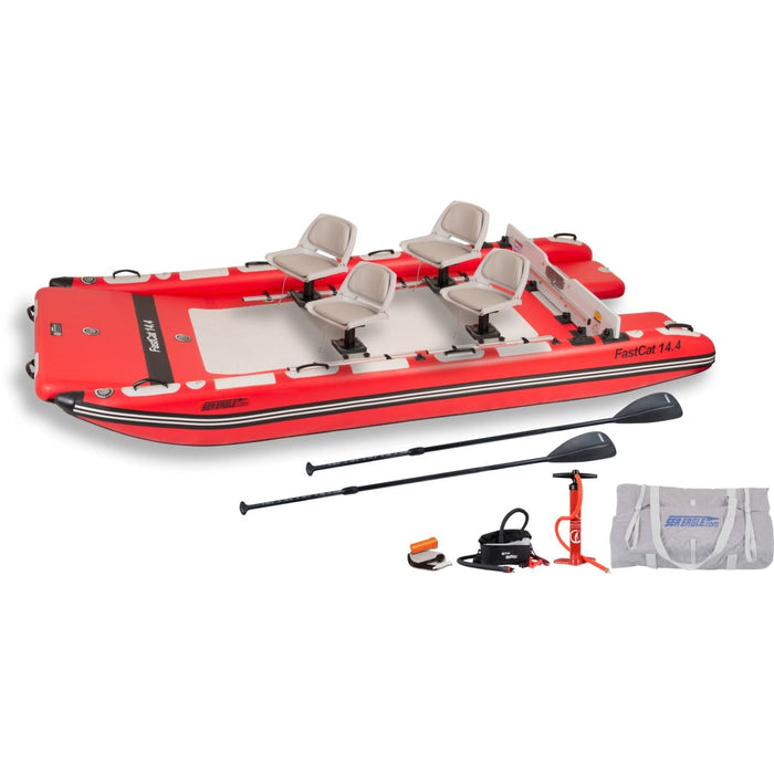 Sea Eagle || Sea Eagle FastCat14™ Catamaran Inflatable Boats Deluxe Package