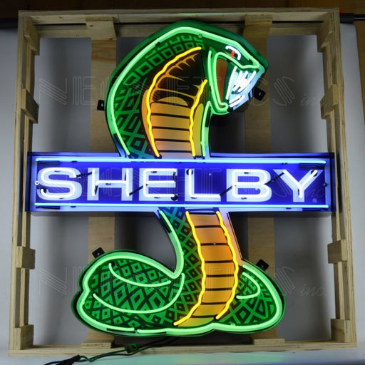 Neonetics || Shelby Cobra Neon Sign In Shaped Steel Can