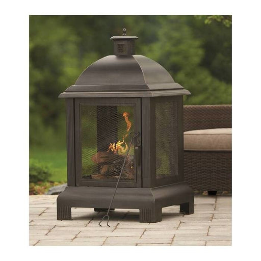 Shinerich || Shinerich - Outdoor Steel Fireplace