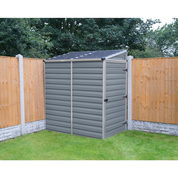 Canopia by Palram || SkyLight 4' x 6' Lean-To Storage Shed - Gray