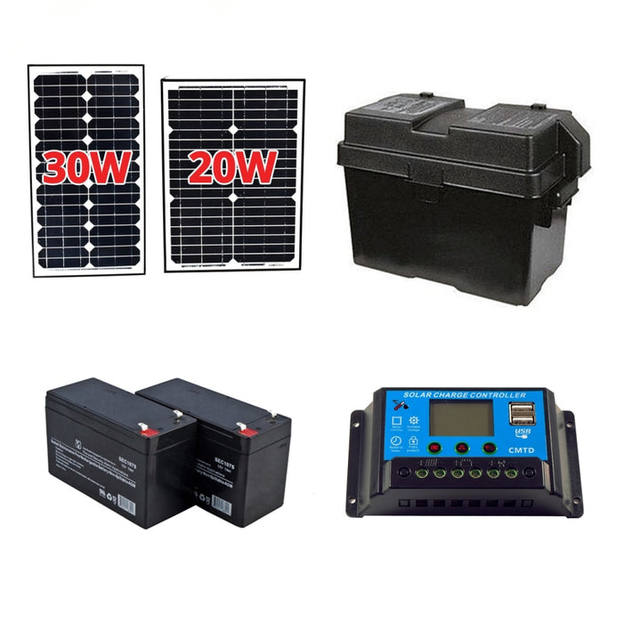 Aleko Products || Solar Kit for Gate Openers - 50W