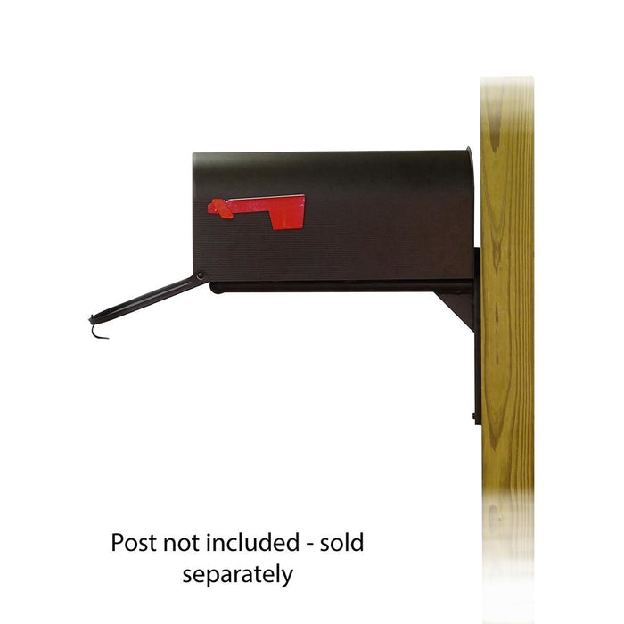 Special Lite Products || Standard Steel Curbside Mailbox with Ashley front single mailbox mounting bracket