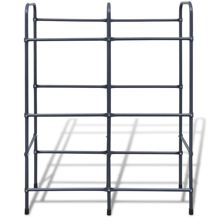 vidaXL || Steel Shelf for 6 Crates 240971