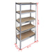 vidaXL || Storage Rack Garage Storage Shelf 5 pcs 270020
