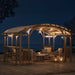 Sunjoy || SummerCove Bellucci 10 ft. x 14 ft. Cedar Framed Arched Pergola