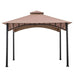 Sunjoy || Sunjoy 11ft. x 11 ft. 2-tone Bronze Bamboo Steel Gazebo with 2-tier Hip Roof