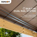 Sunjoy || Sunjoy Outdoor Patio 11x13 Wooden Frame Backyard Hardtop Gazebo with Ceiling Hook Brown Upgrade