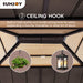 Sunjoy || Sunjoy Outdoor Patio 11x13 Wooden Frame Backyard Hardtop Gazebo with Ceiling Hook