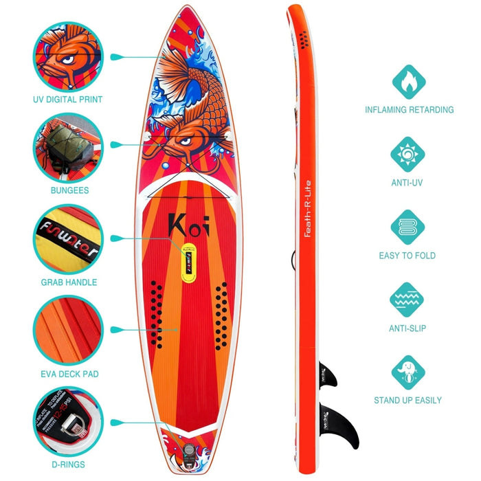 FUNWATER OUTDOOR || SUP Stand Up Paddle Board 11'6"x33''x6'' Inflatable Paddleboard Surfboard with ISUP Accessories
