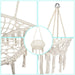inQ Boutique || Tassel Cotton Hanging Rope Hammock Chair Swing Round Indoor Outdoor Home Garden Patio