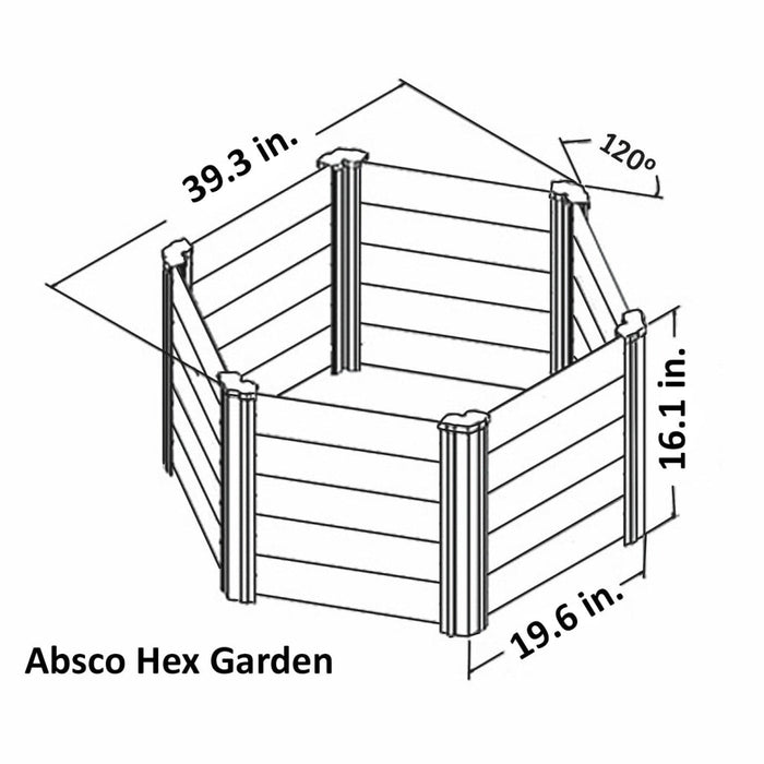 Absco || The Organic Garden Co Hex Garden Bed