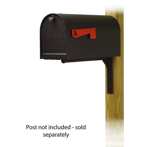 Special Lite Products || Titan Aluminum Curbside Mailbox with Ashley front single mailbox mounting bracket