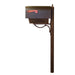 Special Lite Products || Titan Aluminum Curbside Mailbox with Paper Tube and Richland Mailbox Post