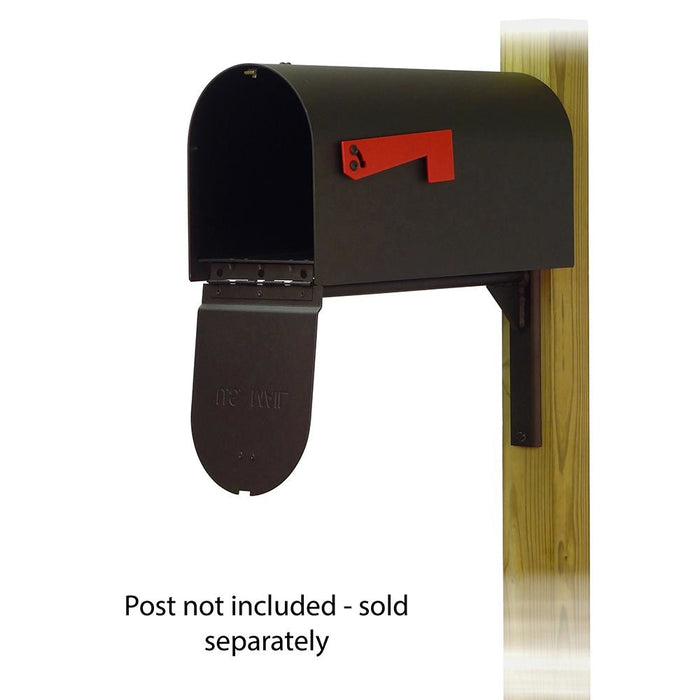 Special Lite Products || Titan Steel Curbside Mailbox with Ashley front single mailbox mounting bracket