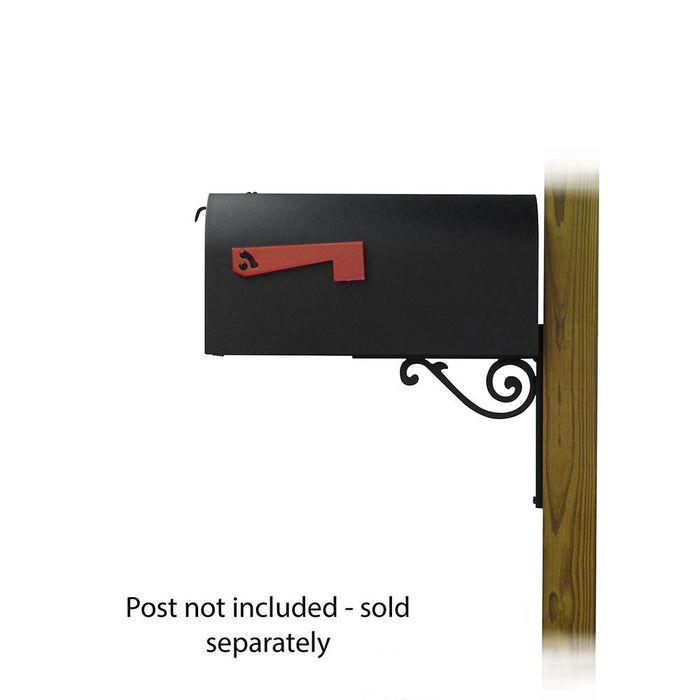 Special Lite Products || Titan Steel Curbside Mailbox with Baldwin front single mailbox mounting bracket