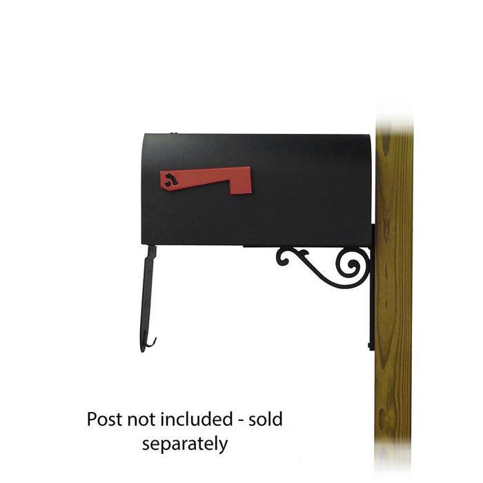 Special Lite Products || Titan Steel Curbside Mailbox with Baldwin front single mailbox mounting bracket
