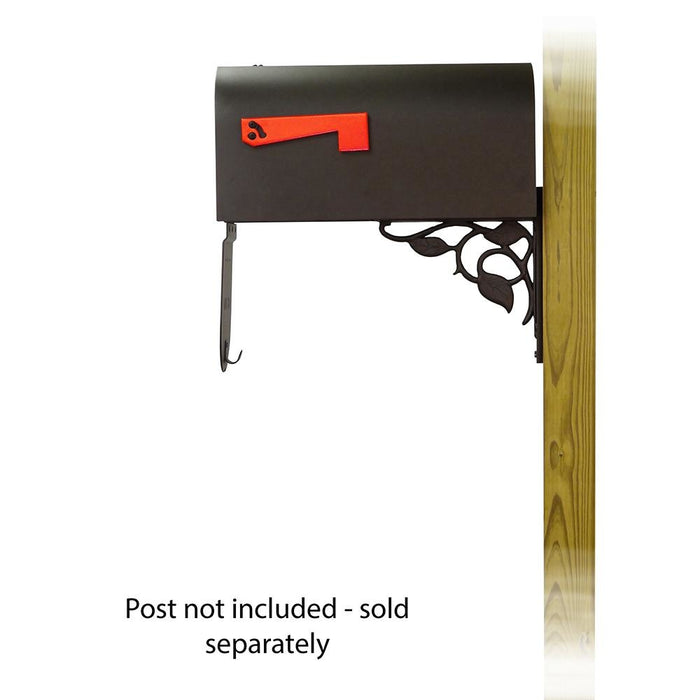 Special Lite Products || Titan Steel Curbside Mailbox with Floral front single mailbox mounting bracket