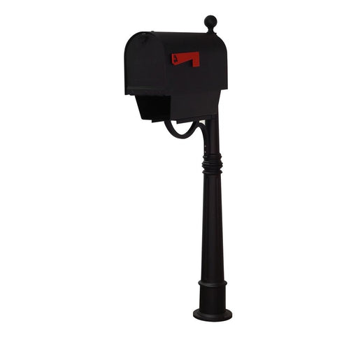 Special Lite Products || Titan Steel Curbside Mailbox with Newspaper Tube and Ashland Mailbox Post