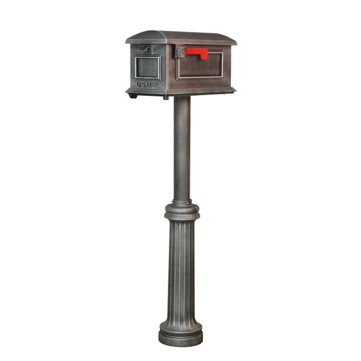 Special Lite Products || Traditional Curbside Mailbox and Bradford Direct Burial Top Mount Mailbox Post