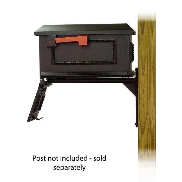 Special Lite Products || Traditional Curbside Mailbox with Ashley front single mailbox mounting bracket
