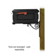 Special Lite Products || Traditional Curbside Mailbox with Baldwin front single mailbox mounting bracket