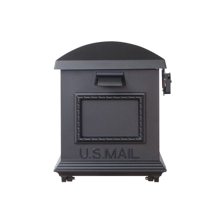 Special Lite Products || Traditional Curbside Mailbox with Newspaper Tube and Ashland Mailbox Post