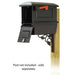 Special Lite Products || Traditional Curbside Mailbox with Newspaper tube and Floral front single mailbox mounting bracket