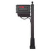 Special Lite Products || Traditional Curbside Mailbox with Newspaper Tube and Springfield Mailbox Post with Base