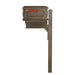 Special Lite Products || Traditional Curbside Mailbox with Newspaper Tube and Wellington Mailbox Post, Copper