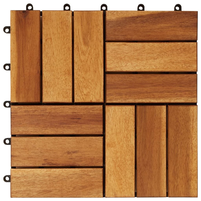 vidaXL || vidaXL 10 pcs Acacia Decking Tiles 11.8"x11.8" 41585