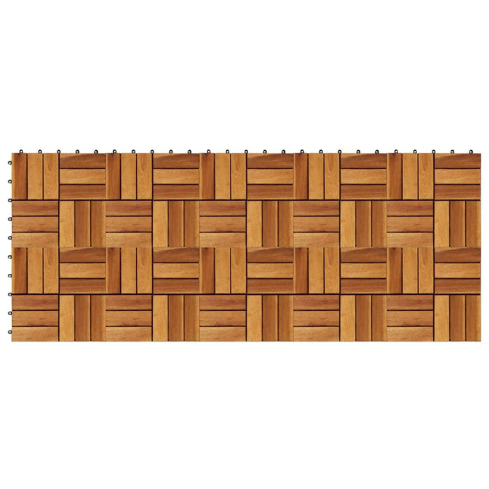 vidaXL || vidaXL 10 pcs Acacia Decking Tiles 11.8"x11.8" 41585