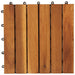 vidaXL || vidaxl 10 pcs Acacia Decking Tiles 11.8"x11.8" Vertical Pattern 41584