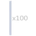 vidaXL || vidaXL 100 pcs Fence Strip Clips PVC Transparent 45476