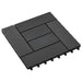 vidaXL || vidaXL 11 pcs Decking Tiles WPC 11.8" x 11.8" 1 sqm Black 45026