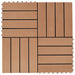 vidaXL || vidaXL 11 pcs Decking Tiles WPC 11.8" x 11.8" 1 sqm Teak Color 45024