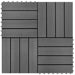 vidaXL || vidaXL 22 pcs Decking Tiles 11.8"x11.8" 2 sqm WPC Gray 277797