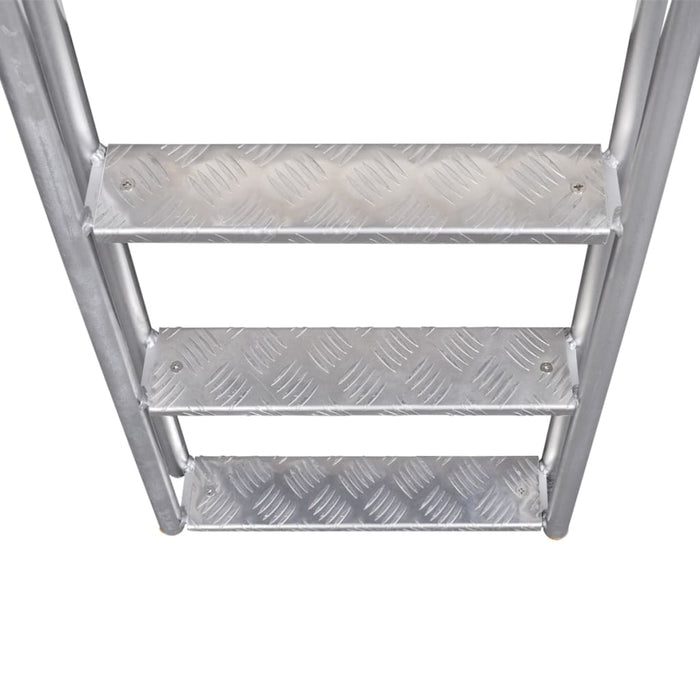 vidaXL || vidaXL 4-Step Dock/Pool Ladder Aluminum 65.7" 91197