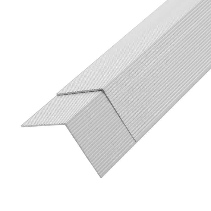 vidaXL || vidaXL 5 pcs Decking Angle Trims Aluminium 66.9" Silver 45017