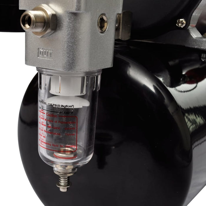 vidaXL || vidaXL Airbrush Compressor Set with 3 Pistols 12.2"x5.9"x12.2" 140284
