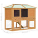 vidaXL || vidaXL Animal Rabbit Cage Double Floor Solid Fir Wood 171453