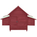 vidaXL || vidaXL Chicken Coop Red and White 59.8"x37.7"x43.3" Solid Firwood 171462