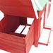 vidaXL || vidaXL Chicken Coop with Nest Box Red 74.8"x28.3"x40.2" Solid Firwood 170983