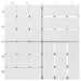 vidaXL || vidaXL Decking Tiles 10 pcs White 11.8"x11.8" Solid Acacia Wood 310118