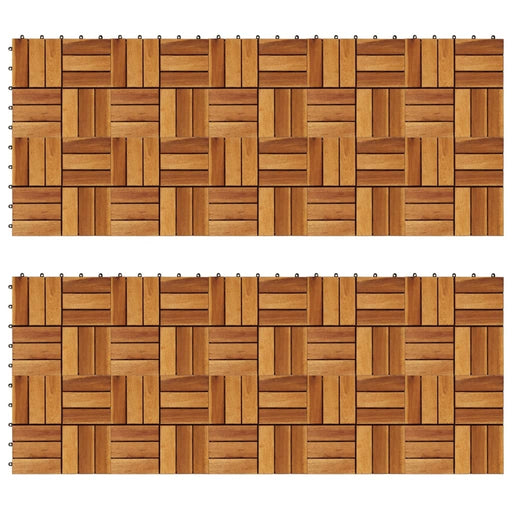 vidaXL || vidaXL Decking Tiles 11.8"x11.8" Acacia Set of 20 271792