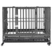 vidaXL || vidaXL Dog Cage with Wheels Steel 36.2"x24.4"x29.9"