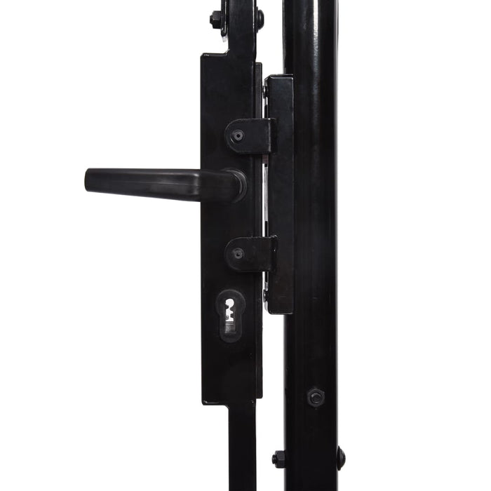 vidaXL || vidaXL Double Door Fence Gate with Spear Top 157.5"x78.7" 145740