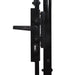 vidaXL || vidaXL Fence Gate Single Door with Arched Top Steel 39.4"x78.7" Black 145744